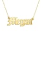 thumb Megan style Personalized old english Name Necklace 1