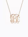 thumb Small Celebrity RBC Monogram Necklace Sterling Silver 0