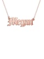 thumb Megan style Personalized old english Name Necklace 2