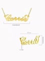 thumb Customize 925 Sterling Silver "Carrie" Style Personalized Name Necklace 3