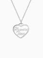 thumb Customized Silver Personalized Heart Two Name Necklace 0