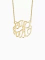 thumb Customize Monogram Necklace Sterling Silver 0