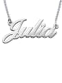 thumb Custom Julia style Name Necklaces silver 0