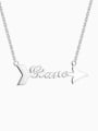 thumb Personalized 925 Silver Arrow Name Necklace 0