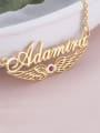 thumb Custom Angel Wing Name Necklace with birthstone 2