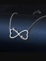 thumb Customized Sliver Heart Infinity Name Necklace 2