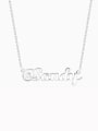 thumb Customize Silver "@" Sign Name Necklace 0