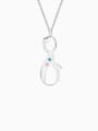 thumb Customize Vertical Infinity Name Necklace With Birthstones 0