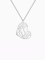 thumb Customized silver Filigree Heart Two Name Necklace 0