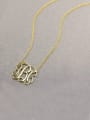 thumb Small Celebrity RBC Monogram Necklace Sterling Silver 3