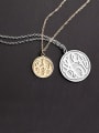 thumb Customize Embossed  Monogram Necklaces sterling siver 1