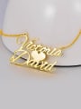 thumb Custom Sweet Love Personalized Name Necklace silver 1
