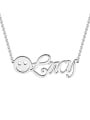 thumb BBF silver personalized  Smiley Name Necklace 0