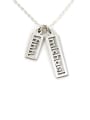thumb Personalized Open Double Rectangle Name Necklace 0