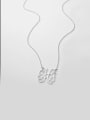 thumb Small Celebrity RBC Monogram Necklace Sterling Silver 4