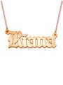 thumb Personalized Old English Font Name Necklace 2