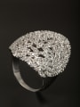 thumb GODKI Luxury Women Wedding Dubai Blacksmith Made Platinum Plated Copper Zircon Ring 0