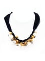 thumb New design Gold Plated Copper Round Beads Choker in White color 0