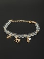 thumb Cross style with Gold Plated Beads Bracelet 0