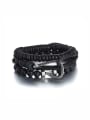 thumb New design Zinc Alloy Charm Beads Bracelet in Black color 0