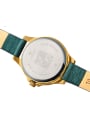 thumb Fashion Green Alloy Japanese Quartz Round Genuine Leather Women's Watch 24-27.5mm 4