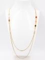 thumb New design Gold Plated chain Carnelian Chain in Multi-Color color 0