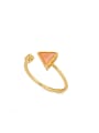 thumb Gold Youself ! Gold Plated Copper Stone Band Midi Ring 1