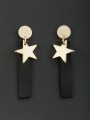 thumb Blacksmith Made Gold Plated Star Drop drop Earring 0