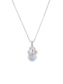 thumb Platinum Plated Zinc Alloy Geometric austrian Crystals Necklace 0