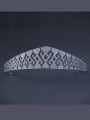 thumb The new Platinum Plated Zircon Geometric Wedding Crown with White 0