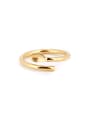 thumb New design Gold Plated Titanium Personalized Band band ring in Gold color 0