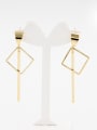 thumb color Gold Plated  Hoop drop Earring 0