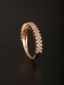 thumb GODKI Luxury Women Wedding Dubai Personalized Copper White Zircon Ring Combination of the ring 2