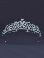 thumb Flower style with Platinum Plated Zircon Wedding Crown 0