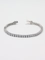 thumb New design Platinum Plated Copper Zircon Bracelet in White color 0