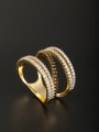 thumb Custom Black Ring with Gold Plated Copper  6#-9# 0