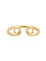thumb New design Gold Plated Titanium Statement Bangle in Gold color 0