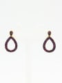 thumb style with Gold Plated Copper Zircon Drop drop Earring 0