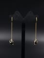 thumb Custom Black chain Drop drop Earring with Gold Plated 0