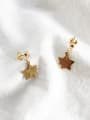 thumb The new Gold Plated Silver Star Drop drop Earring with Gold 0