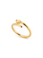 thumb New design Gold Plated Titanium Personalized Band band ring in Gold color 1