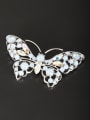 thumb Butterfly style with Platinum Plated Rhinestone Lapel Pins & Brooche 0