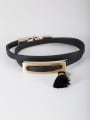 thumb The new Gold Plated PU Square Bangle with Black 0