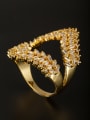 thumb GODKI Luxury Women Wedding Dubai White Ring with Gold Plated Copper Zircon 0