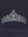 thumb The new Platinum Plated Zircon Heart Wedding Crown with Yellow 0