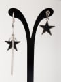 thumb A Platinum Plated Copper Stylish Acrylic Drop drop Earring Of Star 0