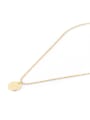 thumb Fashion Gold Plated Brass Round necklace 0