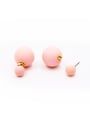 thumb A Gold Plated Stylish Beads Studs stud Earring Of Round 0