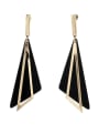 thumb New design Gold Plated Zinc Alloy Triangle Drop drop Earring in Gold color 0
