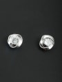 thumb Platinum Plated Personalized Zircon White Studs stud Earring 0